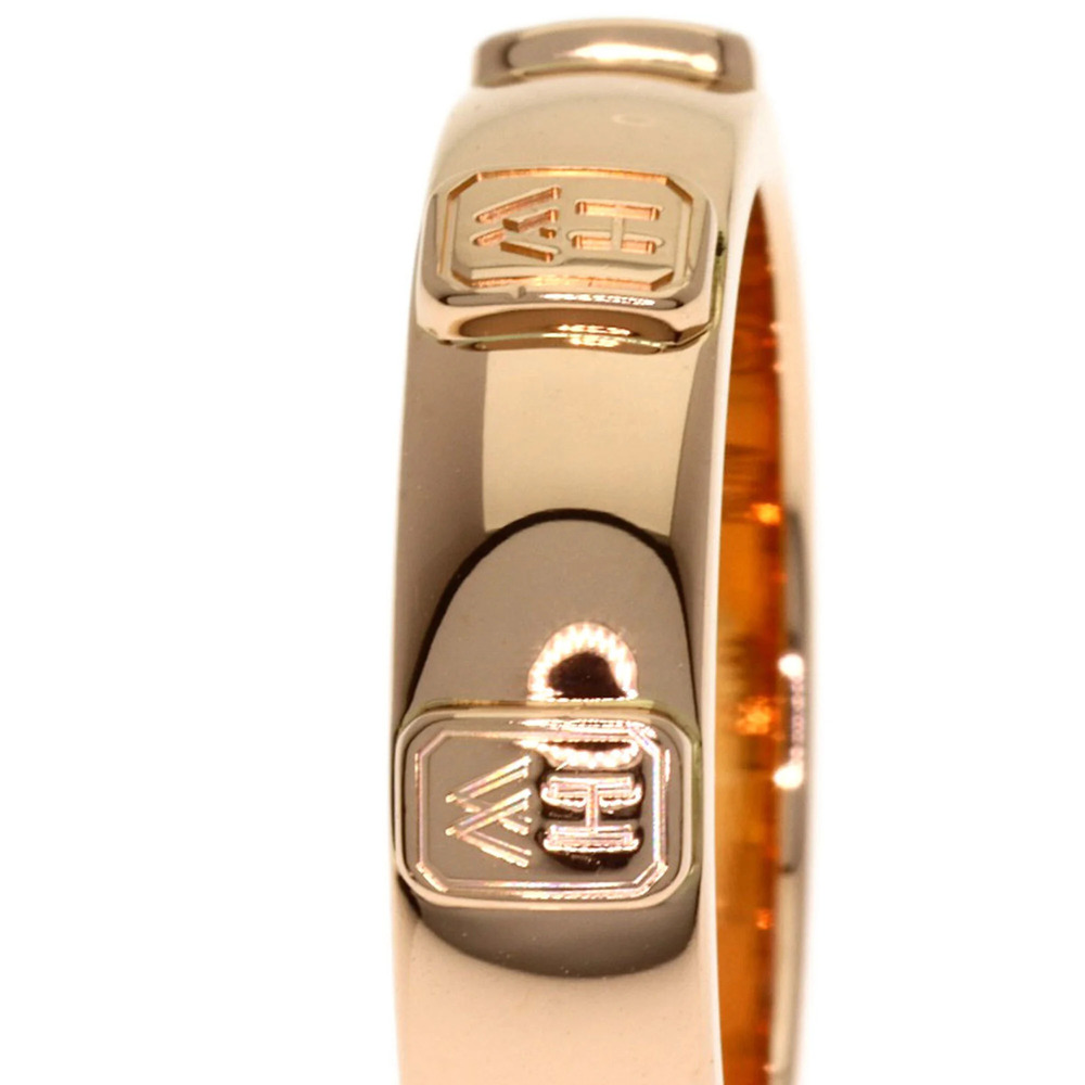 Harry Winston HW Logo Diamond Ring, 18K Pink Gold, Women's - Picture 7 of 7